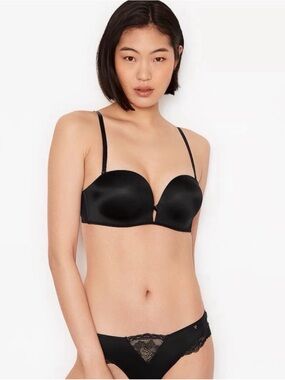 Victoria Secret Bombshell Black multiway multioption bra size 34D NWOT